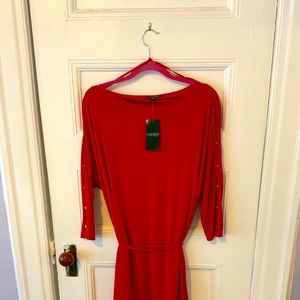 NWT Red Ralph Lauren Dress